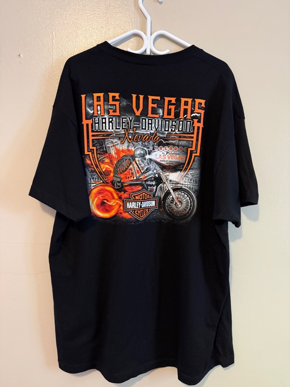 Harley-Davidson Black T-Shirt with Las Vegas Logo